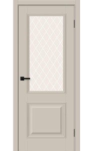 Межкомнатная дверь Классик-13, со стеклом, цвет Cream Silk Межкомнатная дверь Классик-13, со стеклом, цвет Cream Silk