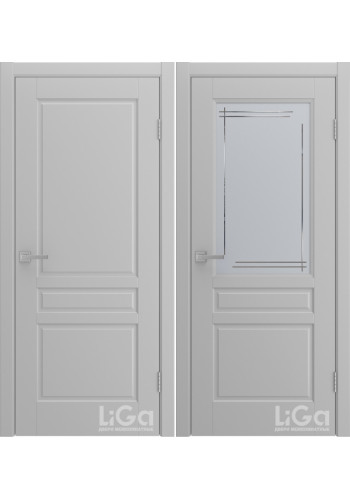 Межкомнатная дверь Belle Эмаль светло-серая